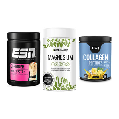 Regenerations-Set: ESN Designer + Sinob Magnesium + ESN Collagen – alle enthaltenen Artikel