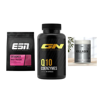 Regenerations-Set: ESN Designer + GN Q10 Health + Sinob Kollagen – alle enthaltenen Artikel