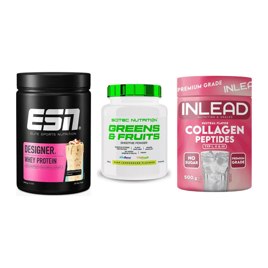 Regenerations-Set: ESN Designer + Scitec Greens + INLEAD Collagen – alle enthaltenen Artikel