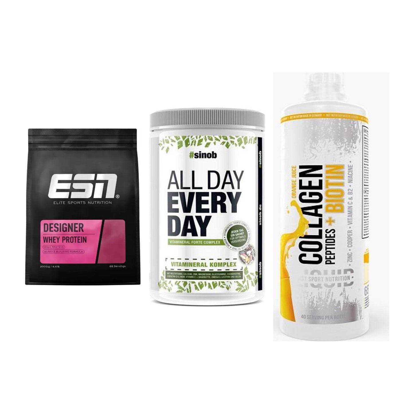 Regenerations-Set: ESN Designer + Sinob All Day + MST Collagen – alle enthaltenen Artikel