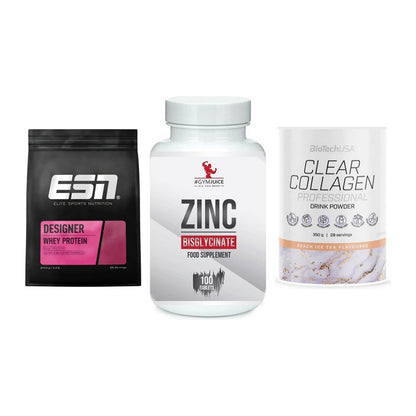 Regenerations-Set: ESN Designer + #GYMJUICE ZINC + BioTech Clear – alle enthaltenen Artikel