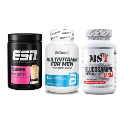 Regenerations-Set: ESN Designer + BioTech Multivi + MST Glucosamine – alle enthaltenen Artikel