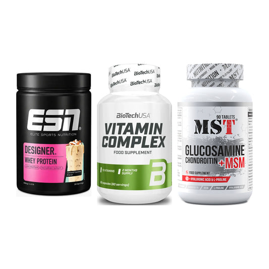 Regenerations-Set: ESN Designer + BioTech Vitamin + MST Glucosamine – alle enthaltenen Artikel