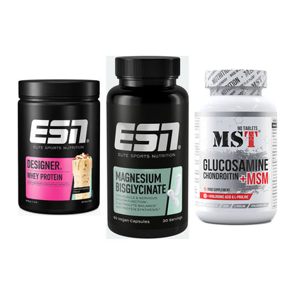Regenerations-Set: ESN Designer + ESN Magnesium + MST Glucosamine – alle enthaltenen Artikel