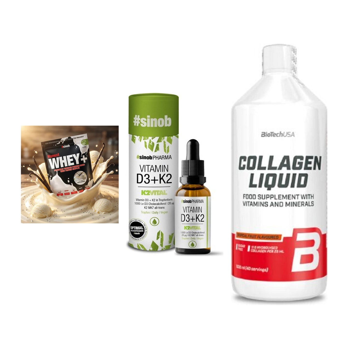 Regenerations-Set: Sinob Honest + Sinob Vitamin + BioTech Collage – alle enthaltenen Artikel