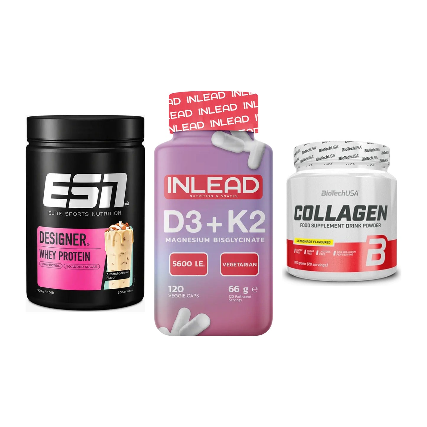 Regenerations-Set: ESN Designer + INLEAD Vitamin + BioTech Collage – alle enthaltenen Artikel