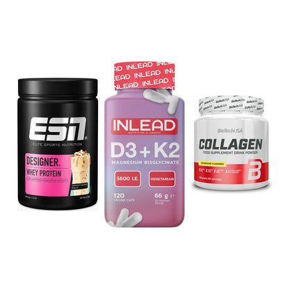 Regenerations-Set: ESN Designer + INLEAD Vitamin + BioTech Collage – alle enthaltenen Artikel