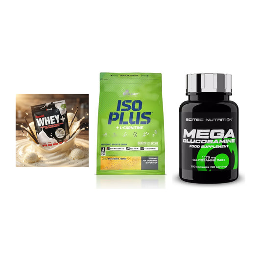 Regenerations-Set: Sinob Honest + Olimp Iso Plus + Scitec Mega – alle enthaltenen Artikel