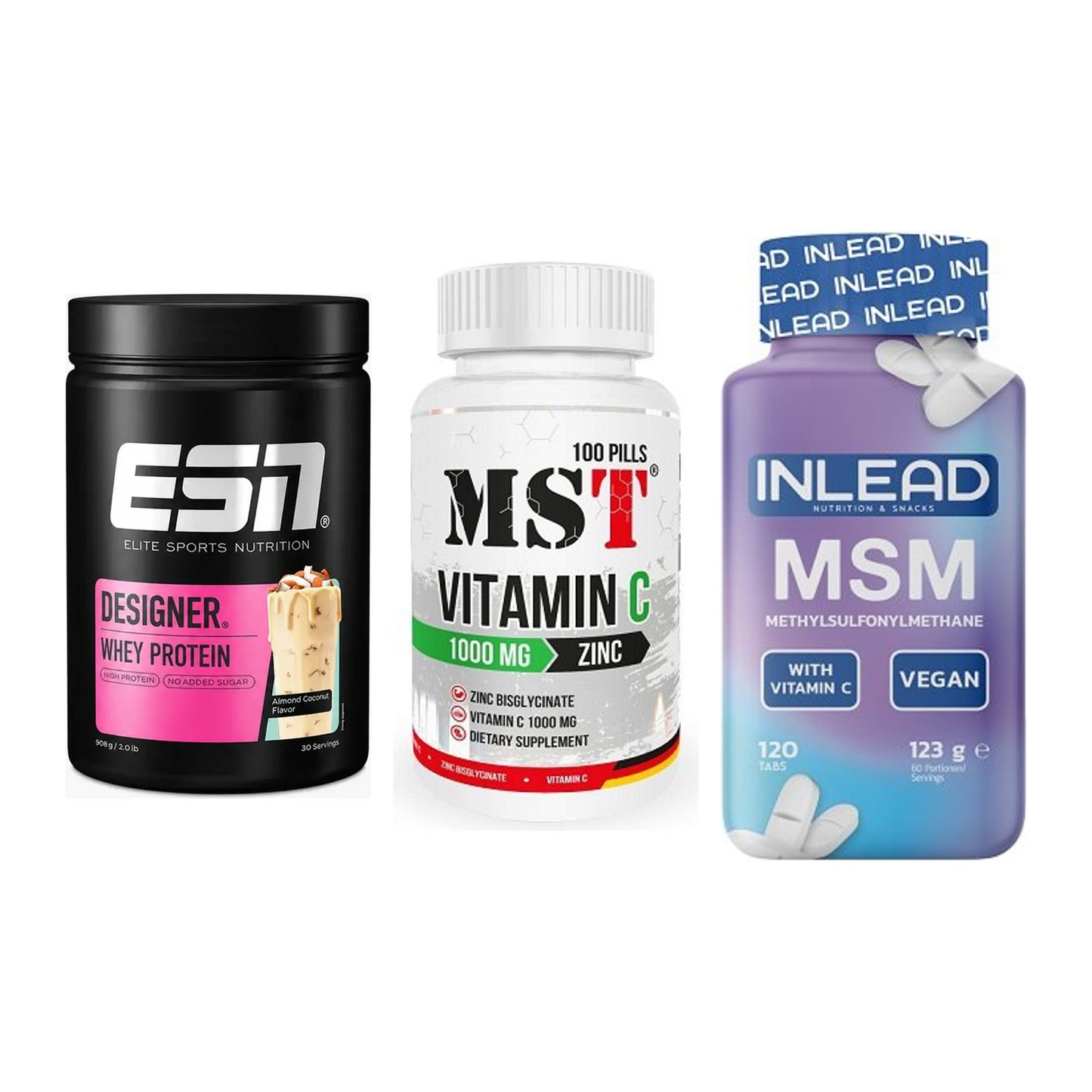 Regenerations-Set: ESN Designer + MST Vitamin C + INLEAD MSM – alle enthaltenen Artikel