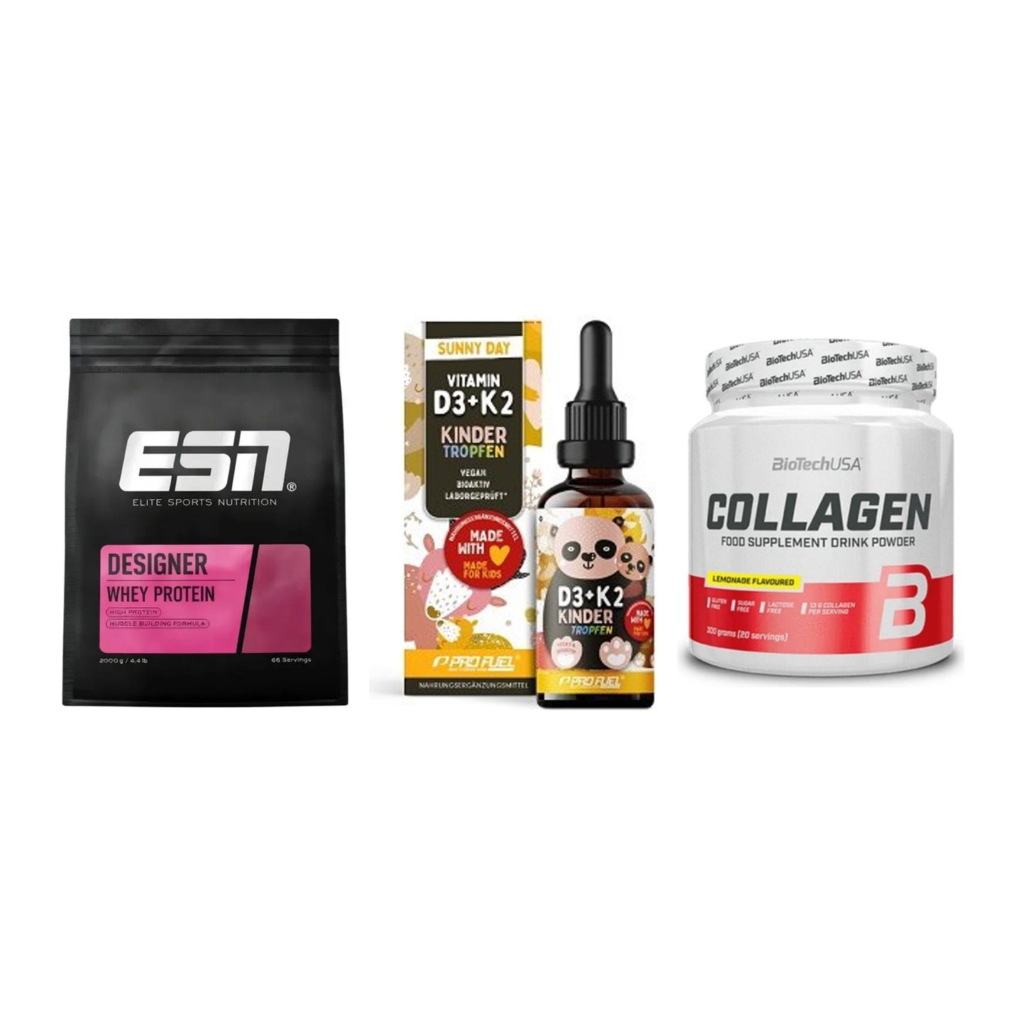 Regenerations-Set: ESN Designer + ProFuel VITAMIN + BioTech Collage – alle enthaltenen Artikel