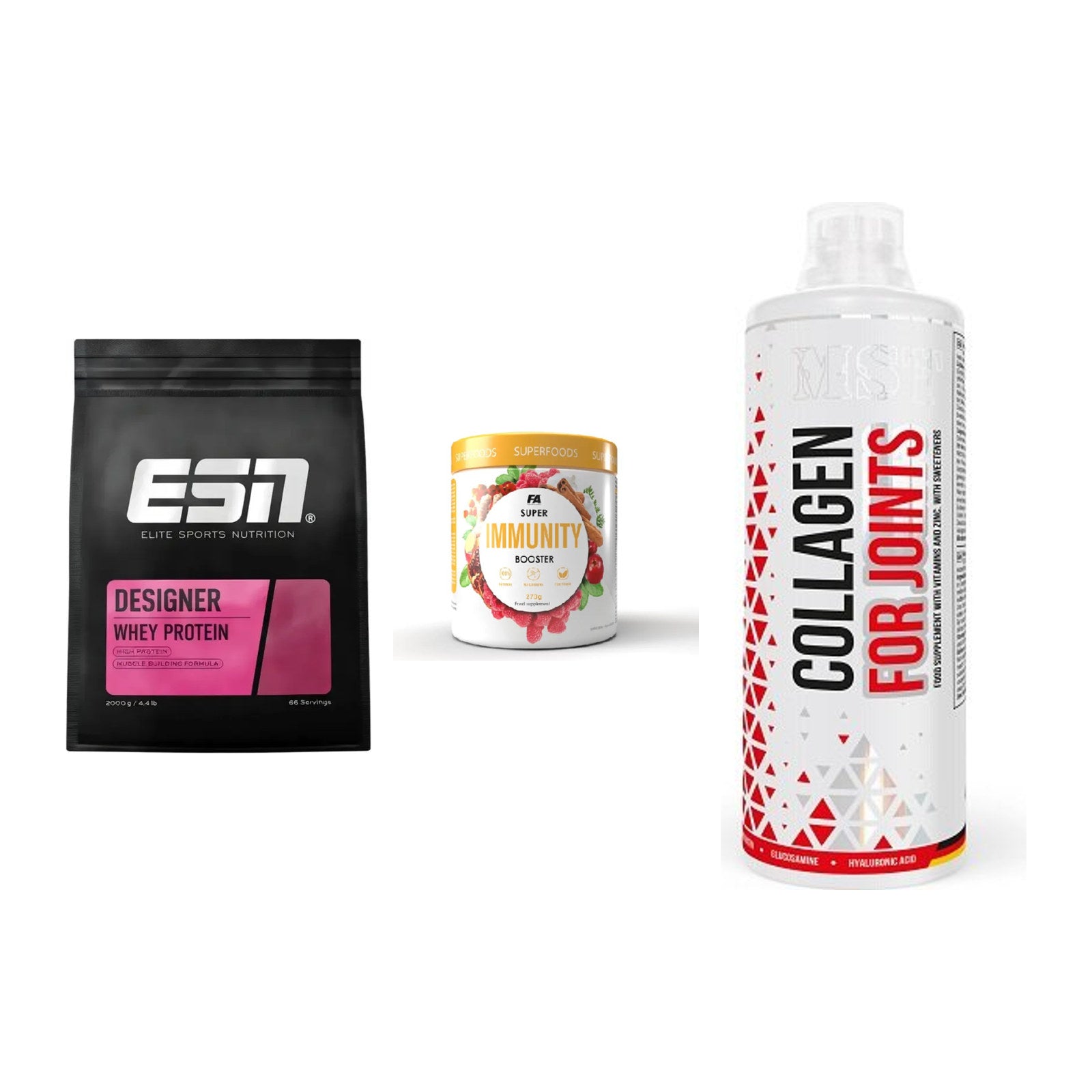 Regenerations-Set: ESN Designer + FA Nutrition + MST Collagen – alle enthaltenen Artikel