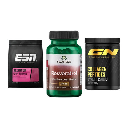 Regenerations-Set: ESN Designer + Swanson Resvera + GN Peptan – alle enthaltenen Artikel