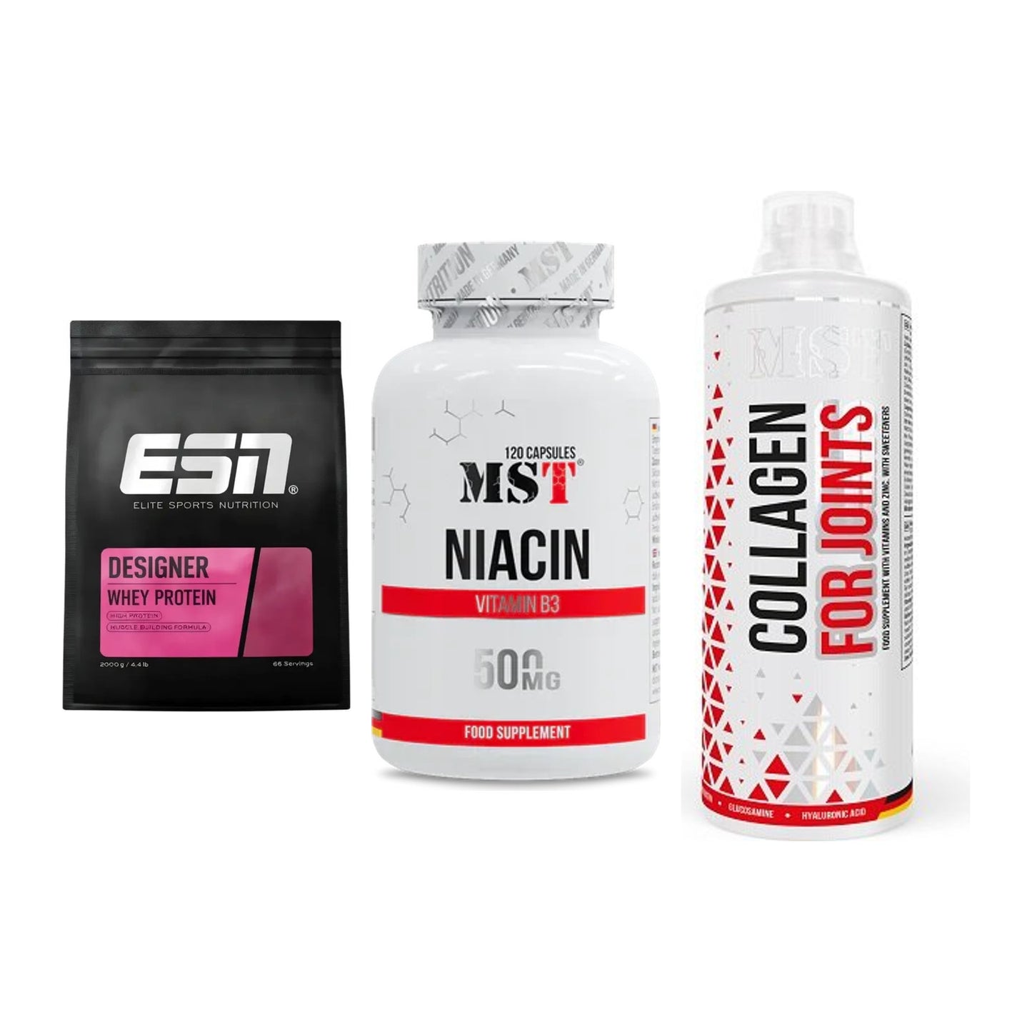 Regenerations-Set: ESN Designer + MST Niacin + MST Collagen – alle enthaltenen Artikel