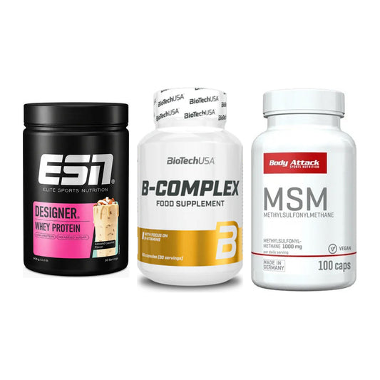 Regenerations-Set: ESN Designer + BioTech B + Body Attack MSM – alle enthaltenen Artikel