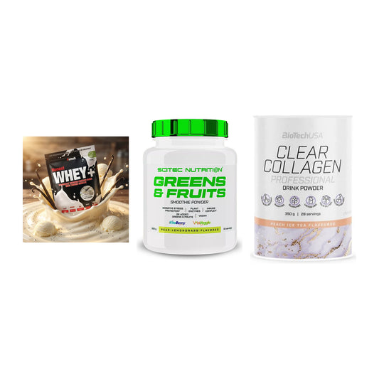 Regenerations-Set: Sinob Honest + Scitec Greens + BioTech Clear – alle enthaltenen Artikel