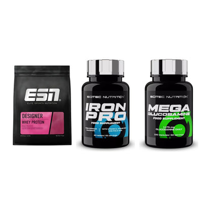 Regenerations-Set: ESN Designer + Scitec Iron Pro + Scitec Mega – alle enthaltenen Artikel