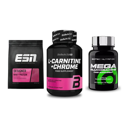 Regenerations-Set: ESN Designer + BioTech L-Carni + Scitec Mega – alle enthaltenen Artikel