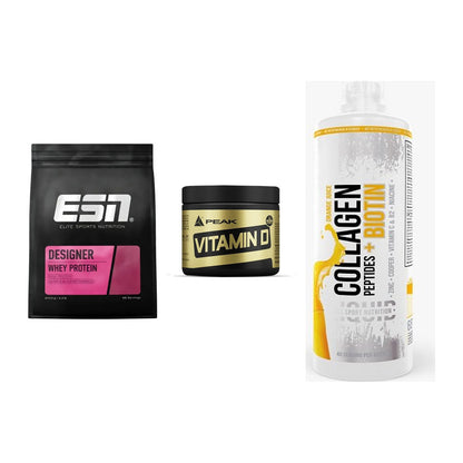 Regenerations-Set: ESN Designer + Peak Vitamin D + MST Collagen – alle enthaltenen Artikel