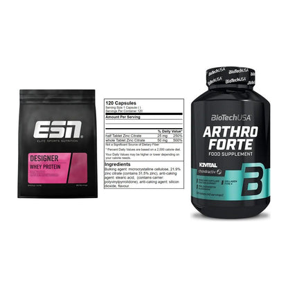 Regenerations-Set: ESN Designer + GN Zinc Citrate + BioTech Arthro – alle enthaltenen Artikel