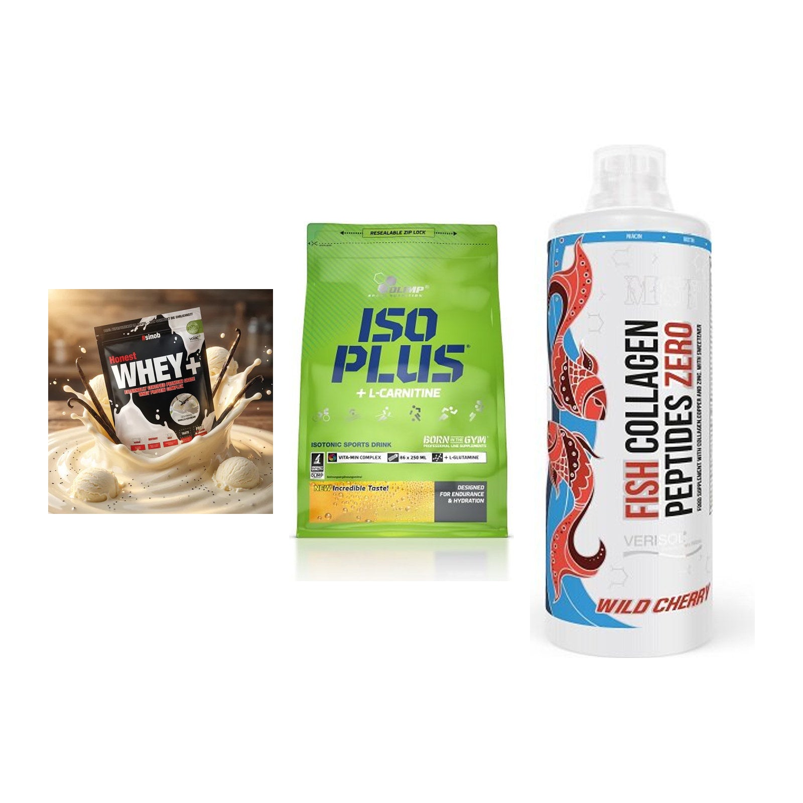 Regenerations-Set: Sinob Honest + Olimp Iso Plus + MST Fish – alle enthaltenen Artikel