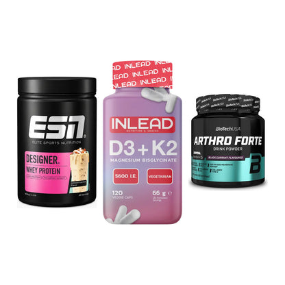 Regenerations-Set: ESN Designer + INLEAD Vitamin + BioTech Arthro – alle enthaltenen Artikel