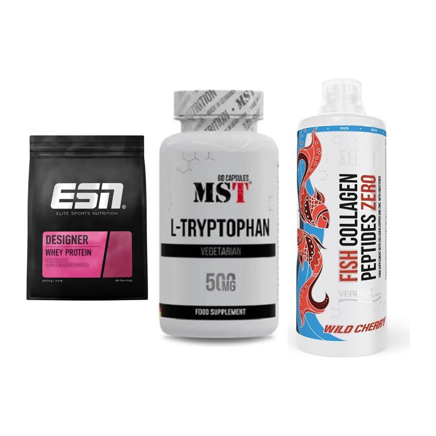 Regenerations-Set: ESN Designer + MST Tryptophan + MST Fish – alle enthaltenen Artikel