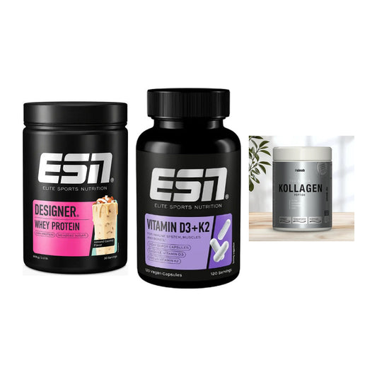 Regenerations-Set: ESN Designer + ESN Vitamin D3 + Sinob Kollagen – alle enthaltenen Artikel