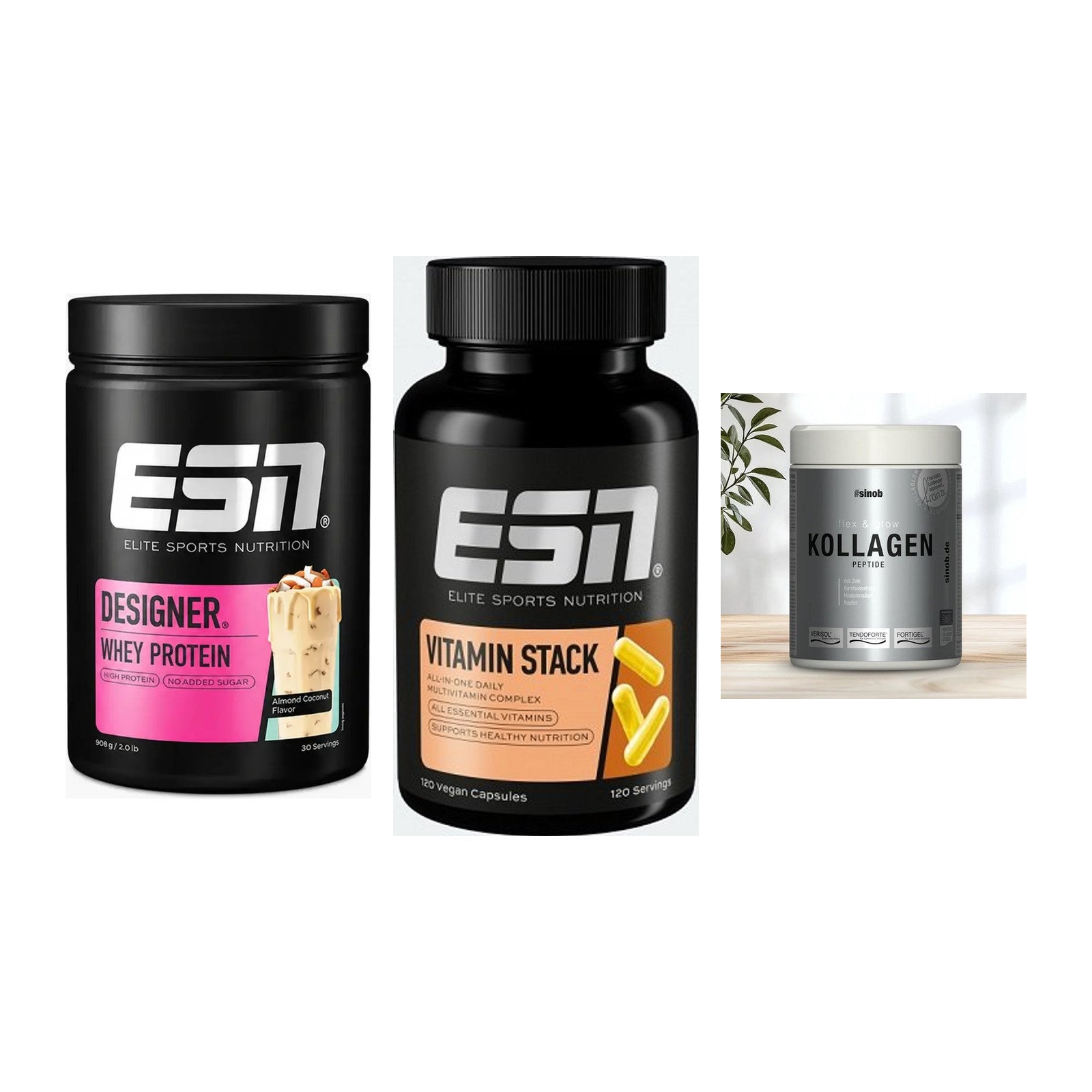 Regenerations-Set: ESN Designer + ESN Vitamin + Sinob Kollagen – alle enthaltenen Artikel