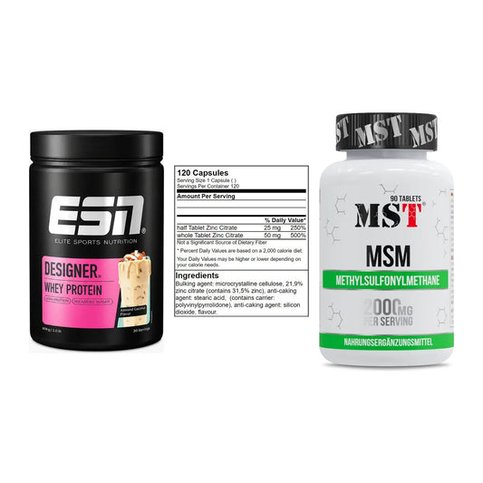 Regenerations-Set: ESN Designer + GN Zinc Citrate + MST MSM 2000 / – alle enthaltenen Artikel