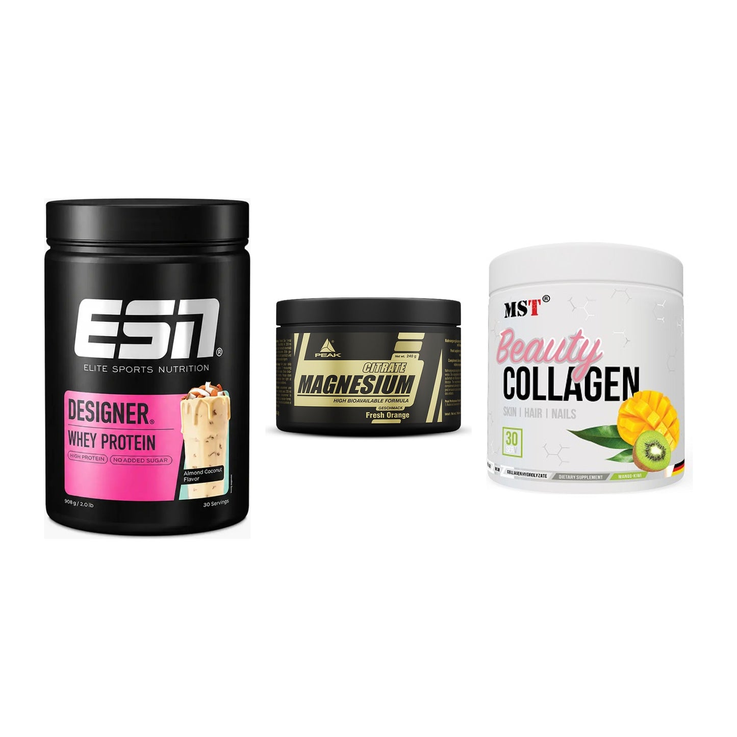 Regenerations-Set: ESN Designer + Peak Magnesium + MST Beauty – alle enthaltenen Artikel
