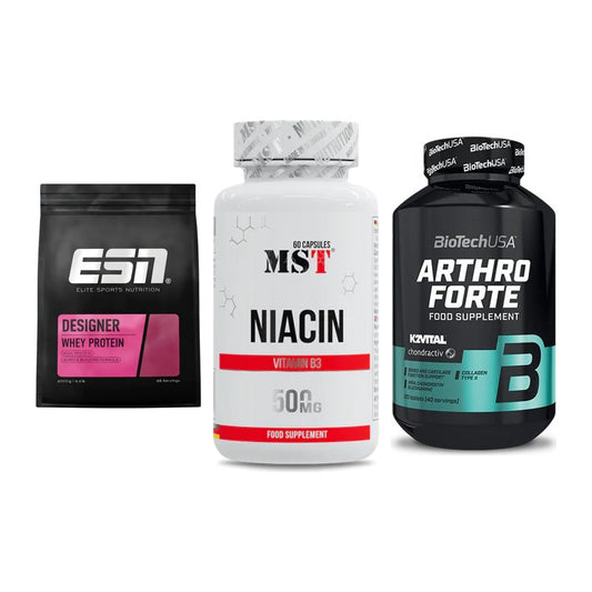 Regenerations-Set: ESN Designer + MST Niacin + BioTech Arthro – alle enthaltenen Artikel