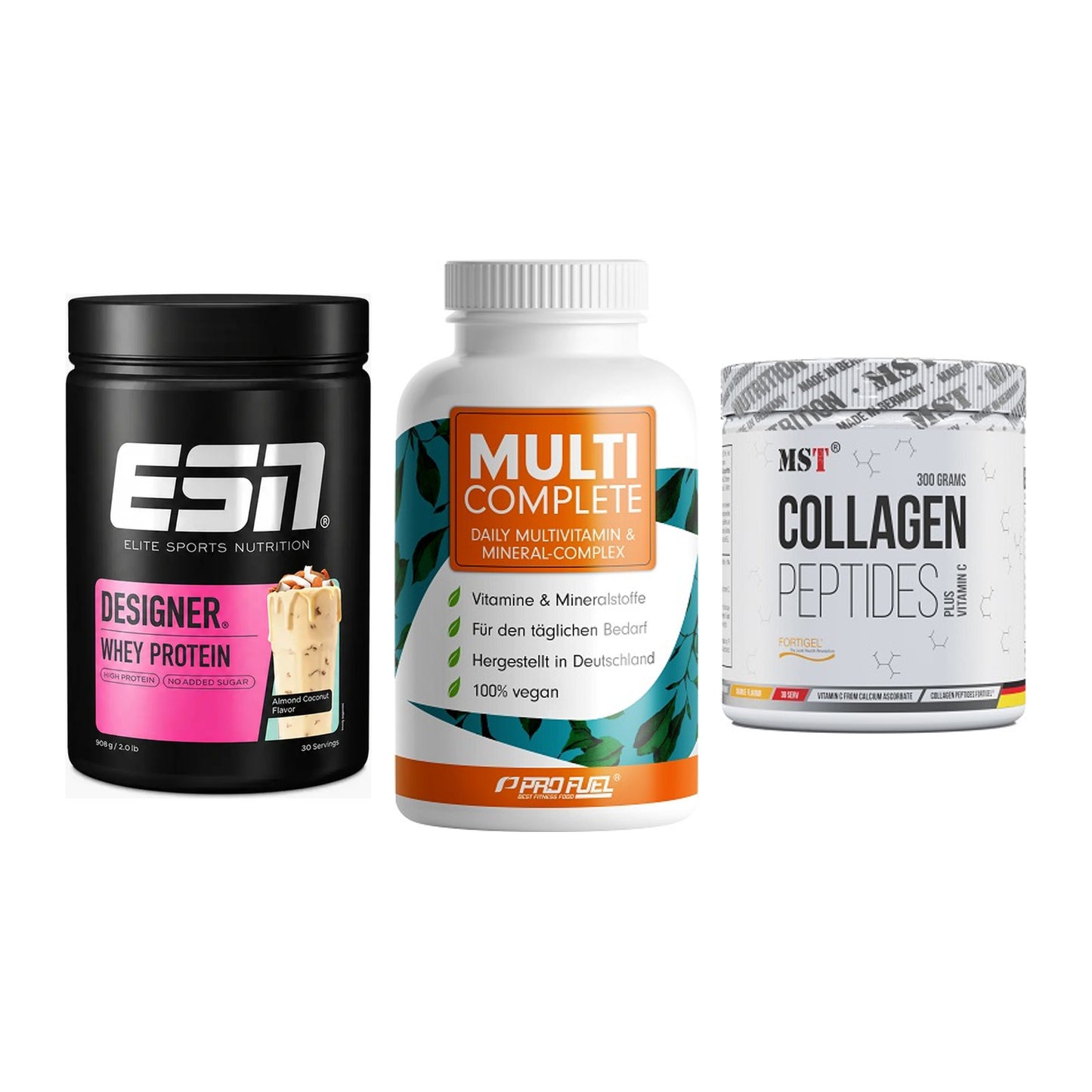 Regenerations-Set: ESN Designer + ProFuel MULTI + MST Collagen – alle enthaltenen Artikel
