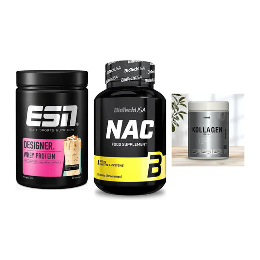 Regenerations-Set: ESN Designer + BioTech NAC + Sinob Kollagen – alle enthaltenen Artikel