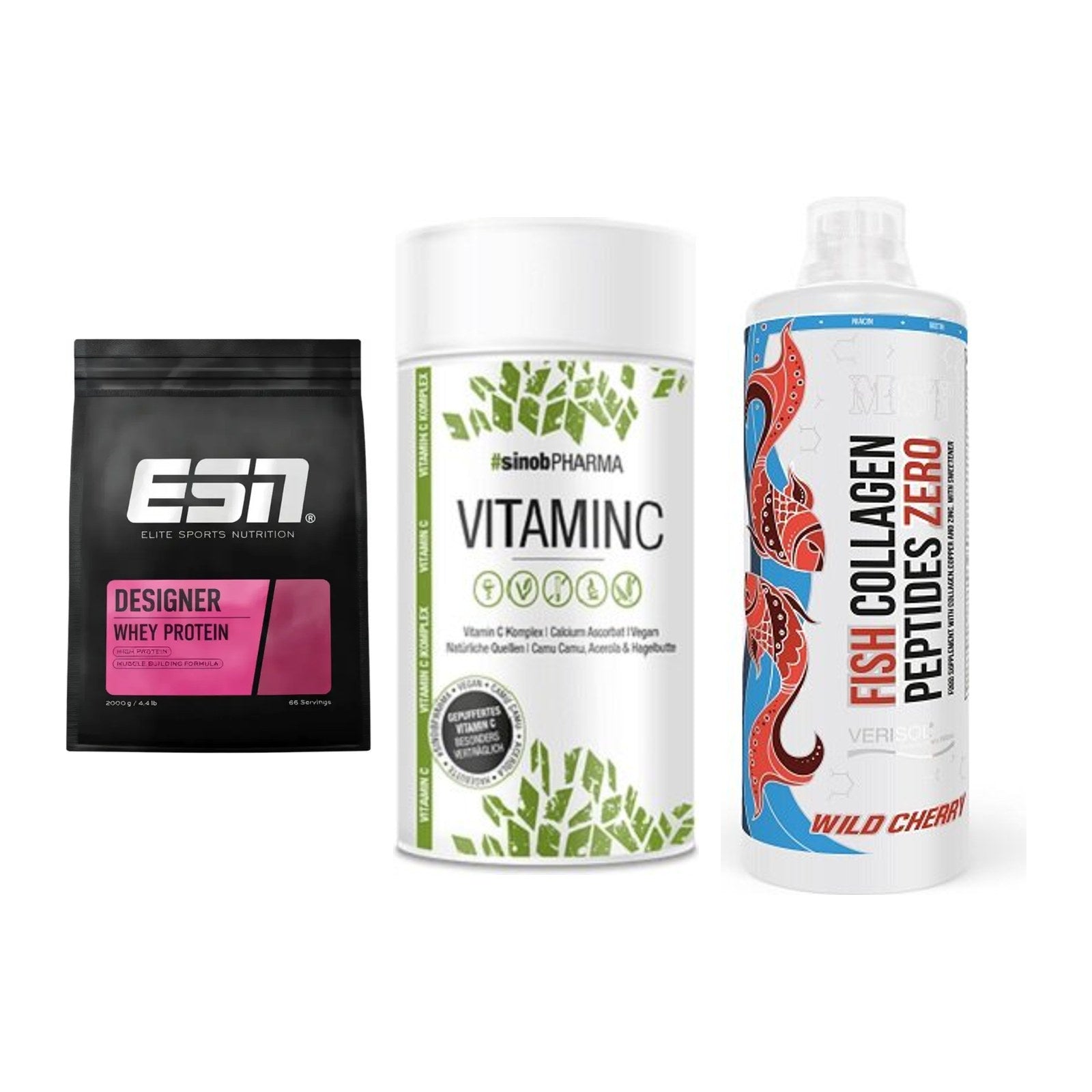 Regenerations-Set: ESN Designer + Sinob Vitamin C + MST Fish – alle enthaltenen Artikel