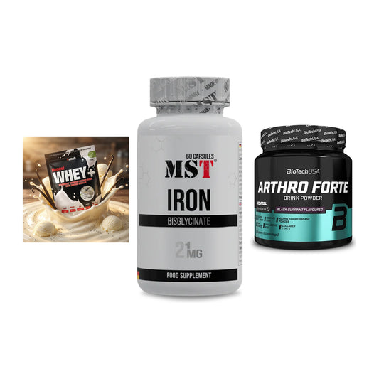 Regenerations-Set: Sinob Honest + MST Iron + BioTech Arthro – alle enthaltenen Artikel