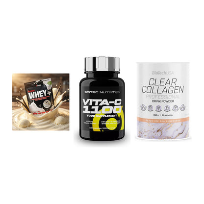 Regenerations-Set: Sinob Honest + Scitec Vitamin + BioTech Clear – alle enthaltenen Artikel