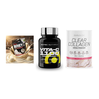 Regenerations-Set: Sinob Honest + Scitec Vitamin + BioTech Clear – alle enthaltenen Artikel
