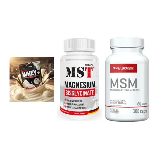 Regenerations-Set: Sinob Honest + MST Magnesium + Body Attack MSM – alle enthaltenen Artikel