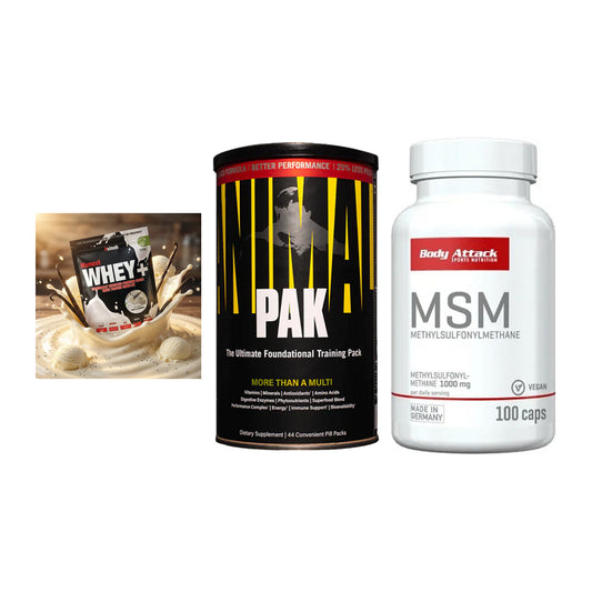 Regenerations-Set: Sinob Honest + Universal + Body Attack MSM – alle enthaltenen Artikel