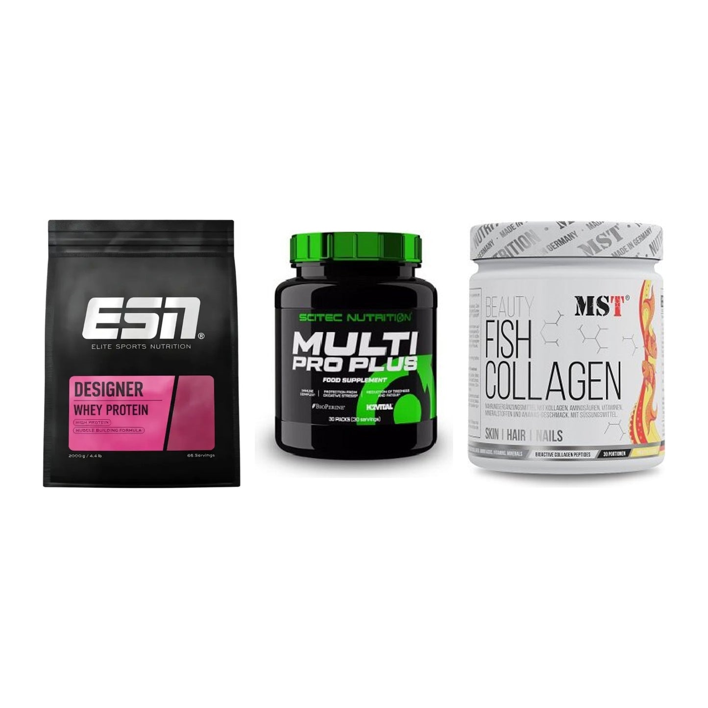 Regenerations-Set: ESN Designer + Scitec Multi + MST Beauty Fish – alle enthaltenen Artikel