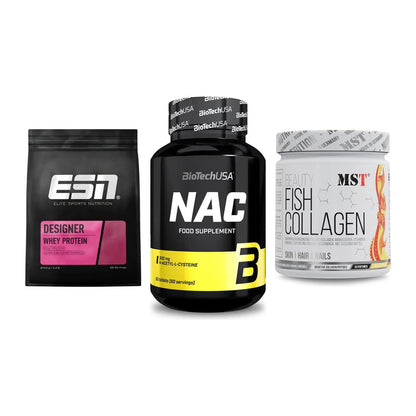Regenerations-Set: ESN Designer + BioTech NAC + MST Beauty Fish – alle enthaltenen Artikel