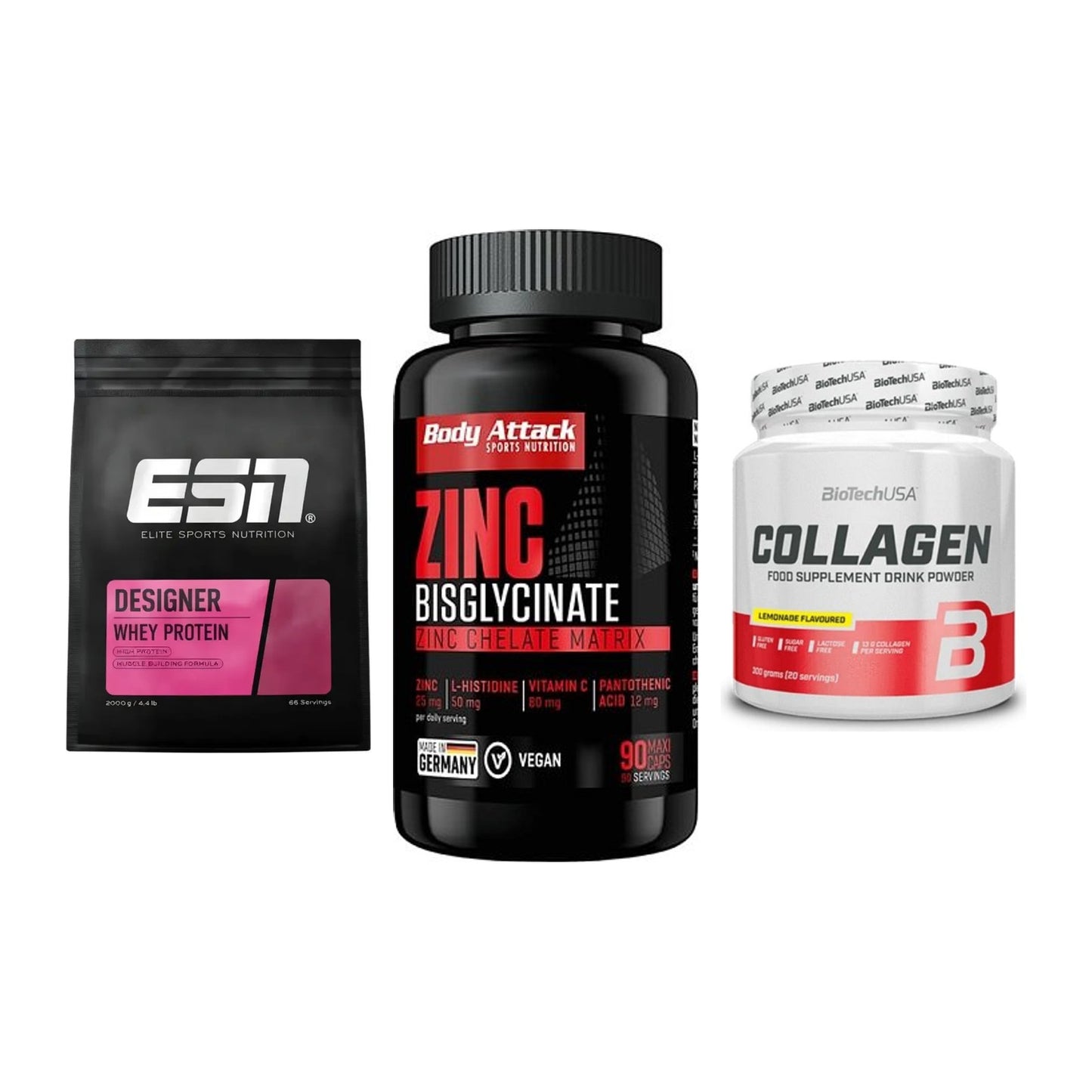 Regenerations-Set: ESN Designer + Body Attack + BioTech Collage – alle enthaltenen Artikel