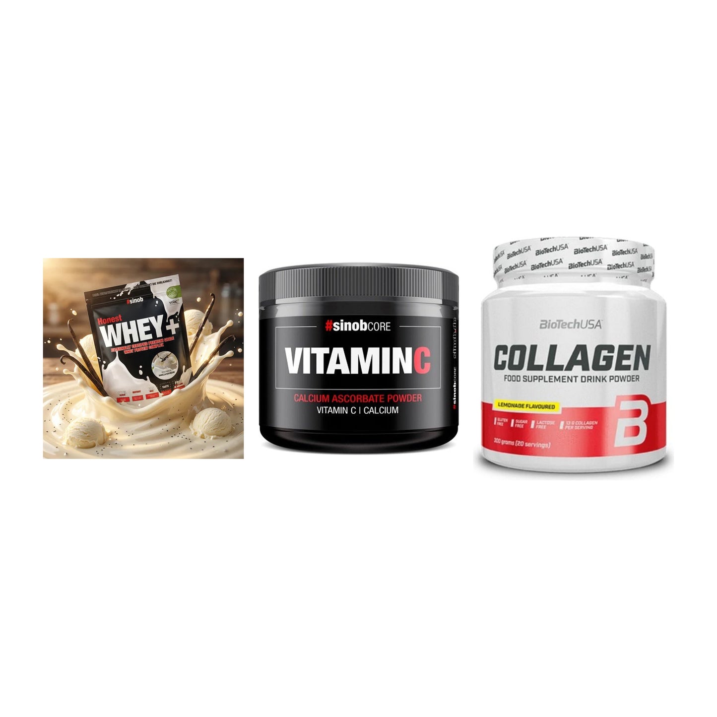 Regenerations-Set: Sinob Honest + Sinob Vitamin C + BioTech Collage – alle enthaltenen Artikel