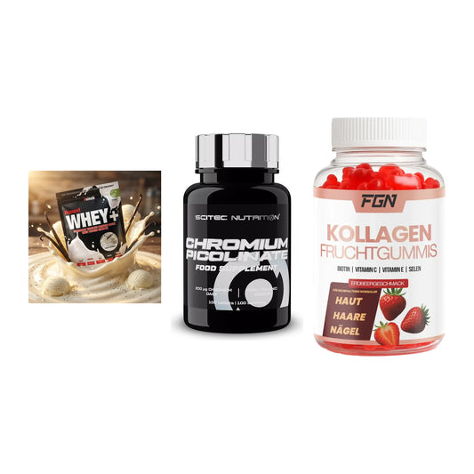 Regenerations-Set: Sinob Honest + Scitec Chromium + FGN Kollagen 60 – alle enthaltenen Artikel