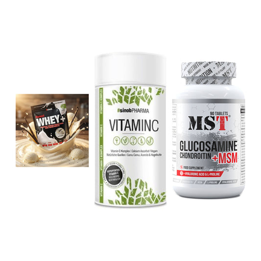 Regenerations-Set: Sinob Honest + Sinob Vitamin C + MST Glucosamine – alle enthaltenen Artikel