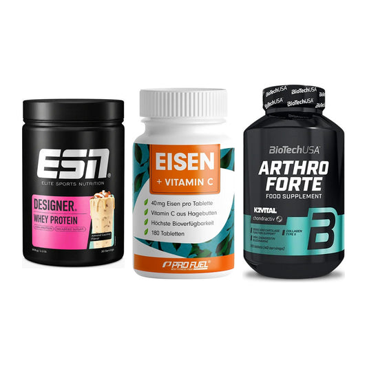 Regenerations-Set: ESN Designer + ProFuel EISEN + BioTech Arthro – alle enthaltenen Artikel