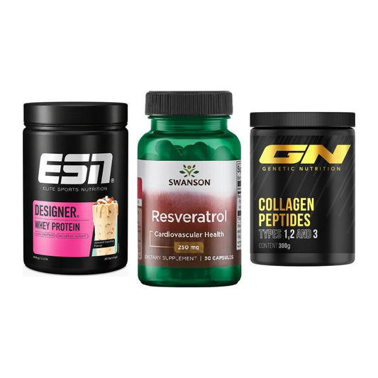 Regenerations-Set: ESN Designer + Swanson Resvera + GN Peptan – alle enthaltenen Artikel