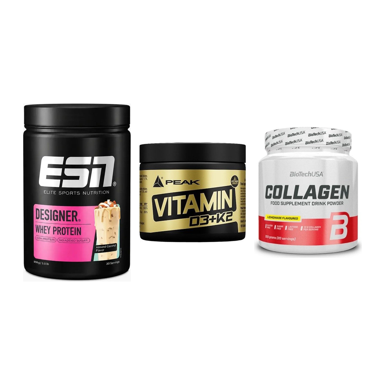 Regenerations-Set: ESN Designer + Peak Vitamin + BioTech Collage – alle enthaltenen Artikel
