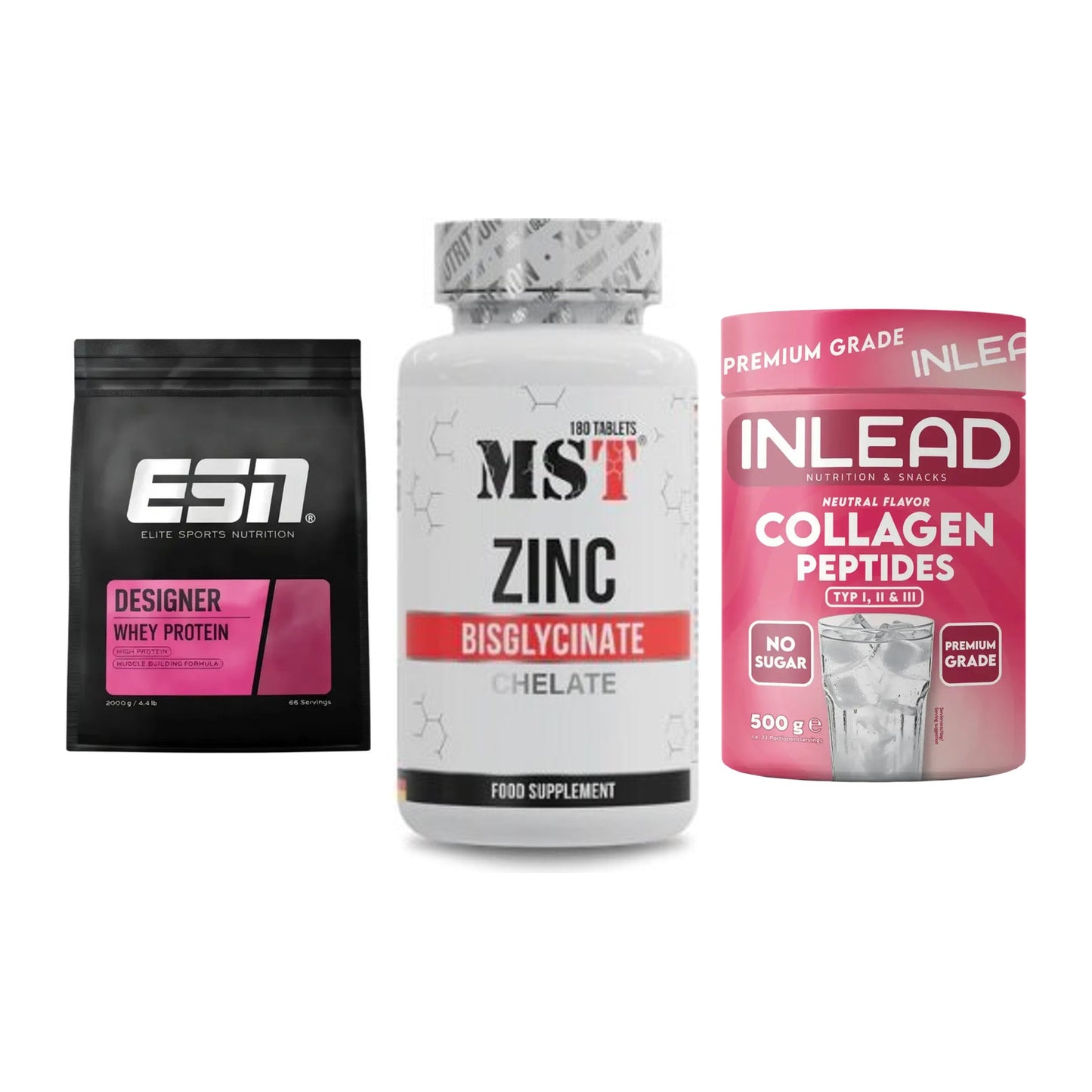 Regenerations-Set: ESN Designer + MST Zinc + INLEAD Collagen – alle enthaltenen Artikel