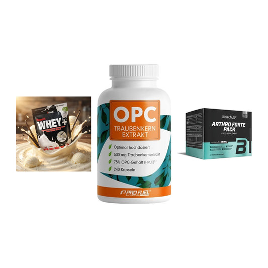Regenerations-Set: Sinob Honest + ProFuel OPC + BioTech Arthro – alle enthaltenen Artikel